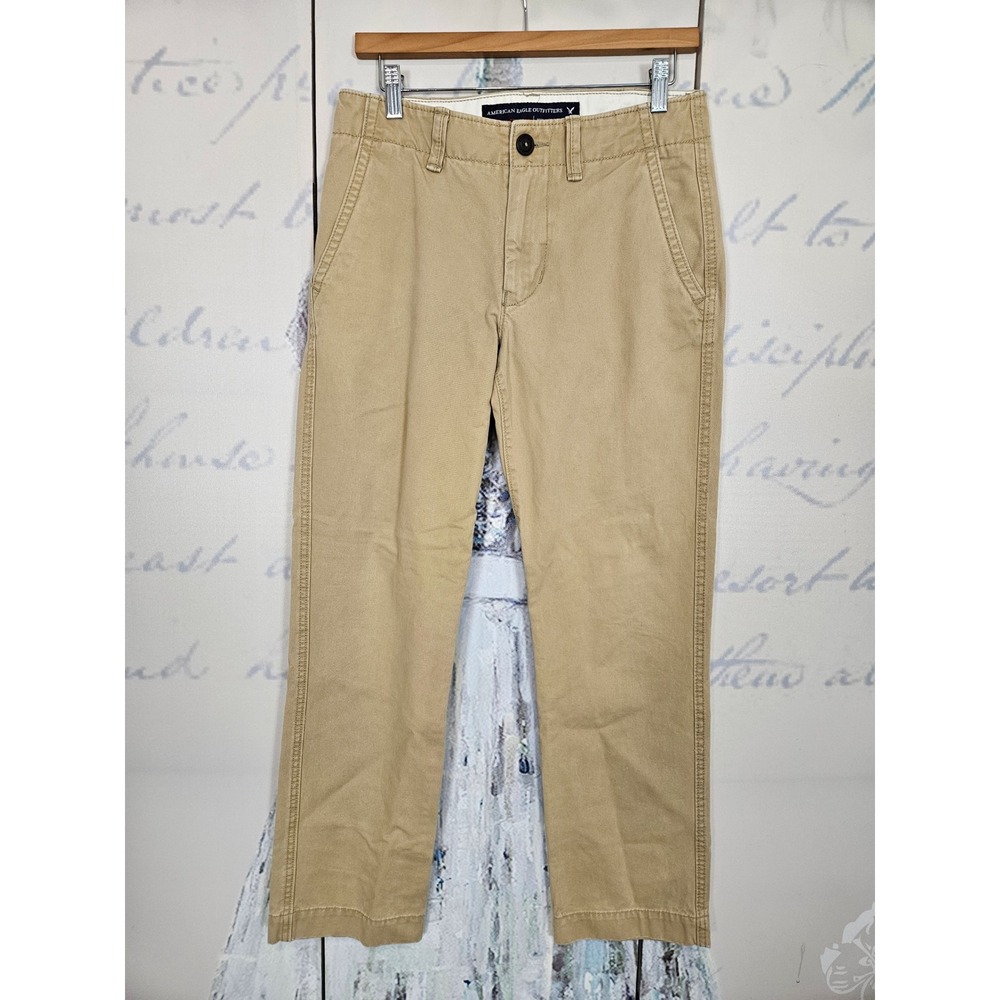 American Eagle Original Straight Chino Khaki Pants Tan 30x29 (actual)
